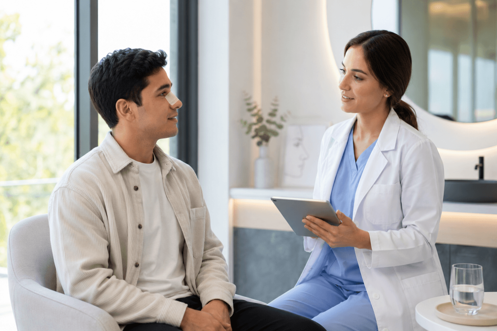 Tiempo de baja por rinoplastia